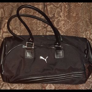 Puma black duffle bag